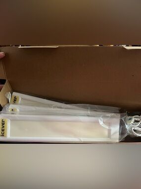 Icever Under Cabinet Lighting w/253 LED, 3 Bars, 12” 600 Lumens Closet Kitchen